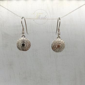 KHUYÊN TAI BẠC HÌNH TRÒN CHẤM ĐIỂM