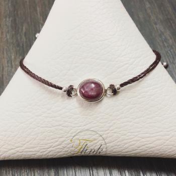 VÒNG TAY DÂY DÙ TẾT  KẾT HỢP MẶT ĐÁ RUBY SAO TN