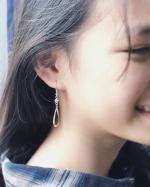 KHUYÊN TAI BẠC GIỌT NƯỚC
