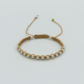 VÒNG MACRAME - HẠT BẠC BI 06