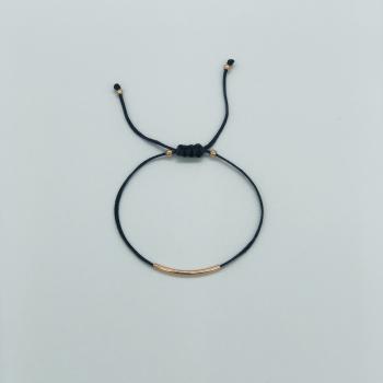 VÒNG MACRAME - ỐNG BẠC XI VÀNG HỒNG 01